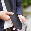 [PLEATS TIE] SATIN BLACK | NEKADO | NISHIJIN ORI (TEXTILES)