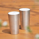 [MUG (CUP)]  SET OF 2 BEER CUPS | TAKAOKA BRONZE CASTING