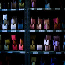 [TIE] STRIPE BLUE E | HAKATA TEXTILES| OKANO