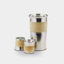 [SAKE BOTTLE] FUJIMAKI LIQUOR BOTTLE SET | OSAKA NANIWA PEWTER WARE