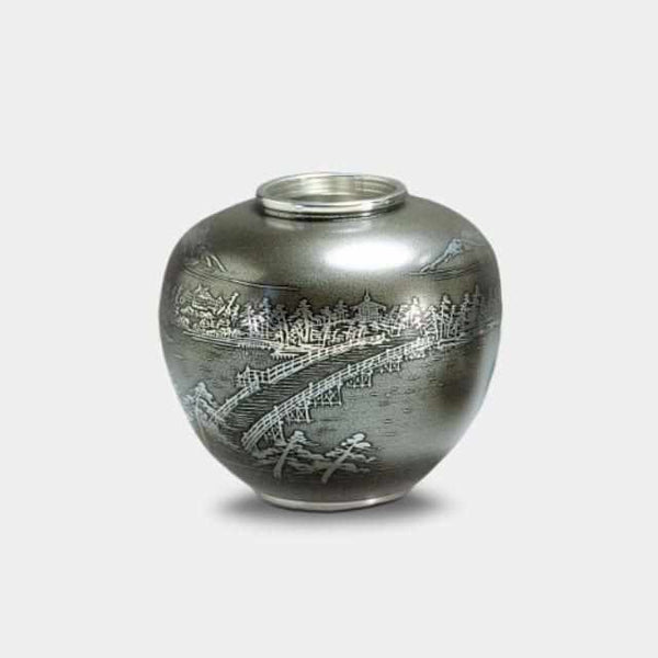 [花瓶]花瓶Ibushi 5.7圓形|大阪Naniwa白蠟器皿