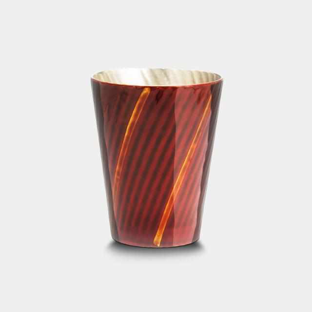 [MUG (CUP)] ECHIZEN FINISH SANDALWOOD RED | OSAKA NANIWA PEWTER WARE