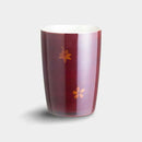 [MUG (CUP)] ECHIZEN FINISH SANDALWOOD RUNNING WATER SPRING AUTUMN RED (LARGE) | OSAKA NANIWA PEWTER WARE
