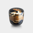 [JAPANESE TEA CUP] WAJIMA FINISH NATSUME RYU MAKIE | OSAKA NANIWA PEWTER WARE