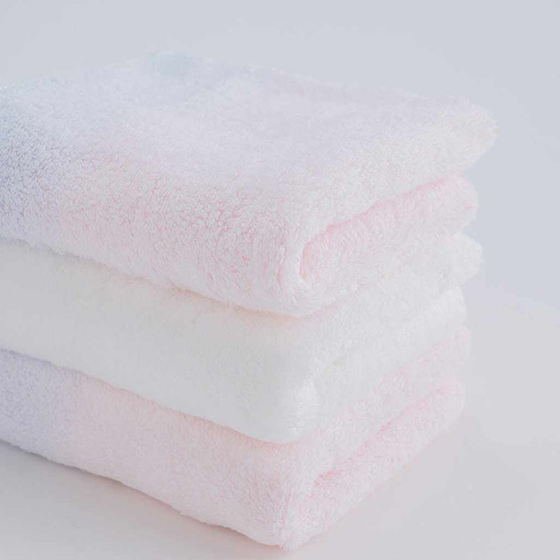 [毛巾] Sarala“Irodori”面巾套3（粉紅色/白色）| imabari毛巾