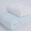 [TOWELS] "IRODORI" BATH TOWEL AND FACE TOWEL SET (BLUE / WHITE) | IMABARI TOWELS
