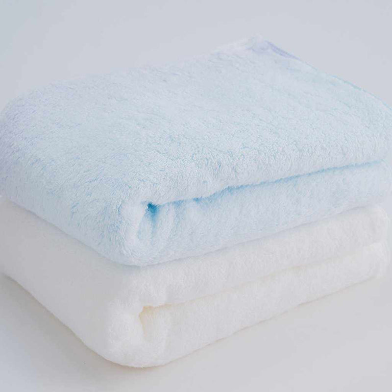 [毛巾] Sarala“irodori”浴巾套2（藍色/白色）| imabari毛巾