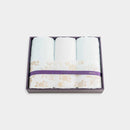 [TOWELS] "IRODORI" FACE TOWEL SET OF 3 (BLUE / WHITE) | IMABARI TOWELS