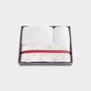 [TOWELS] "IRODORI" BATH TOWEL AND FACE TOWEL SET (PINK / WHITE) | IMABARI TOWELS