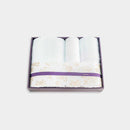 [TOWELS] "IRODORI" 1 BATH TOWEL AND 3 FACE TOWELS SET (BLUE / WHITE) | IMABARI TOWELS