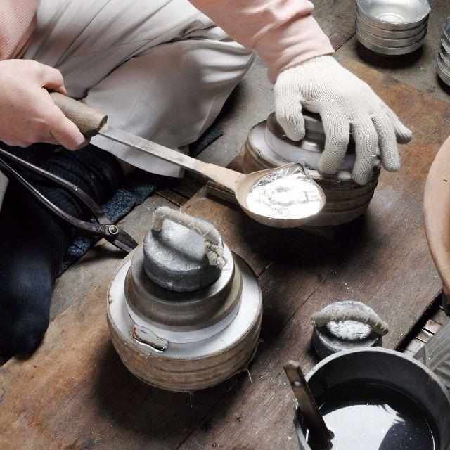 [JAPANESE TEA CUP] KYUSU IBUSHI YOKOTE | OSAKA NANIWA PEWTER WARE