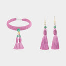 [PET SUPPLY] CAT NECKLACE & EARRINGS SET HEIAN | NAKANO ISUKE | KYOTO BUDDHIST BEADS