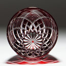 [SAKE GLASS] GUINOMI KIKU YARAI (RED) | KIRIKO