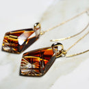 [PIERCED EARRINGS] AMERICAN PIERCED EARRINGS -seika- (AMBER) 2 PIECES | KIRIKO | RINZEN