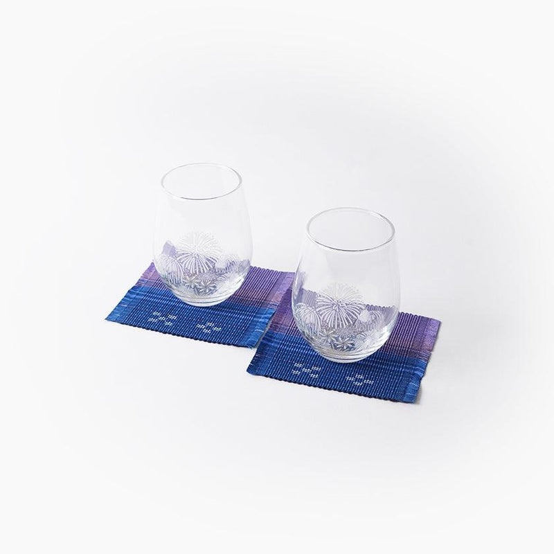 [GLASS SET] REFRESHING SET FOR SUMMER (GLASSES & COASTERS) | BECOS ORIGINAL