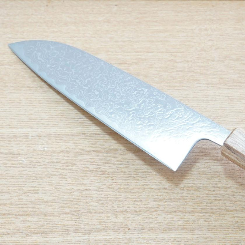 [KITCHEN (CHEF) KNIFE] V10 DAMASCUS, 31 LAYERS OAK OCTAGONAL HANDLE 170 | BECOS ORIGINAL