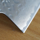 [KITCHEN (CHEF) KNIFE] AUS10 HAMMERED DAMASCUS OAK OCTAGONAL HANDLE 170 | BECOS ORIGINAL