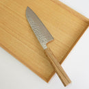 [KITCHEN (CHEF) KNIFE] AUS10 HAMMERED DAMASCUS OAK OCTAGONAL HANDLE 170 | BECOS ORIGINAL