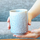 [JAPANESE TEA CUP] FLOWER CRYSTAL (GINFUJI) YUNOMI | TOUAN | KYOTO-KIYOMIZU WARES