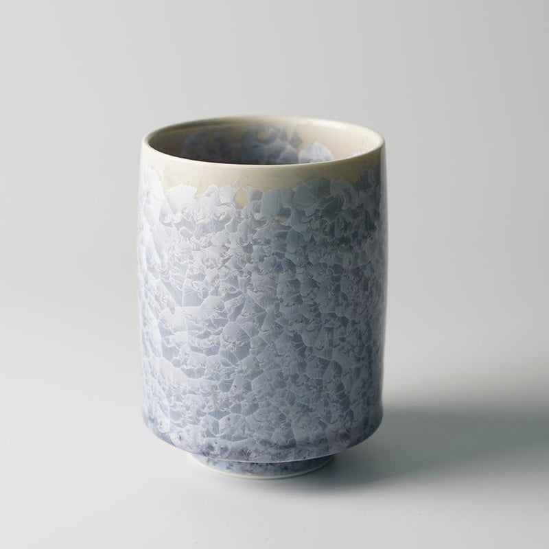 [JAPANESE TEA CUP] FLOWER CRYSTAL (GINFUJI) YUNOMI | TOUAN | KYOTO-KIYOMIZU WARES