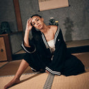 [GOWN KIMONO] LIFE GOES OFF (BLACK) | HAORI | VEDUTA