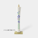 [CANDLE] IKARI TYPE 15 MOMME BELLFLOWER (WITH A DECORATIVE STAND) |  JAPANESE CANDLES | NAKAMURA CANDLE