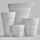 [MUG (CUP)] CUP 4-PIECE SET MATT WHITE | UTSUÀ | IMARI-ARITA WARES