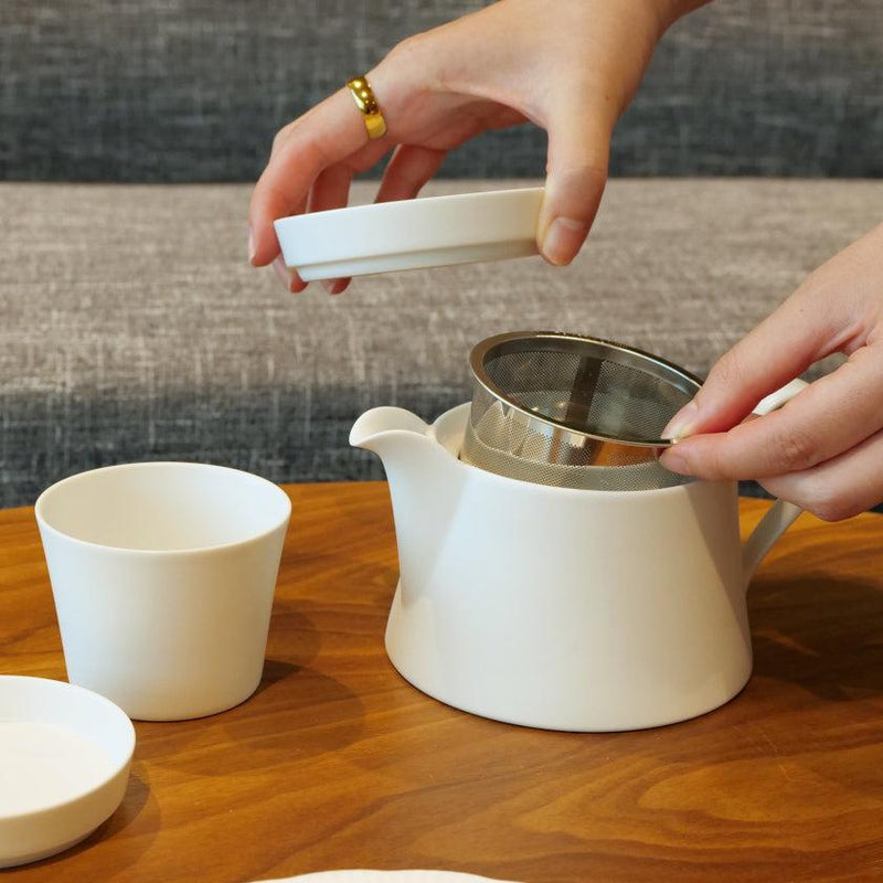 [JAPANESE TEA CUP] INGEGERD RAMAN TEAPOT S (WHITE MATTE) | 2016/ | IMARI-ARITA WARES