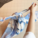 [FUROSHIKI] TSURU KASUMI TAZUKASUMI (CREPE 96CM) | DYEING | ASAKURA SENPU