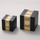 [LUNCH-BOX] ANTIQUE FOIL 3-PART (BLACK) | KANAZAWA GOLD LEAF | HAKUICHI