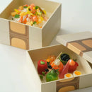 [LUNCH-BOX] ANTIQUE FOIL 3-PART (WHITE) | KANAZAWA GOLD LEAF | HAKUICHI