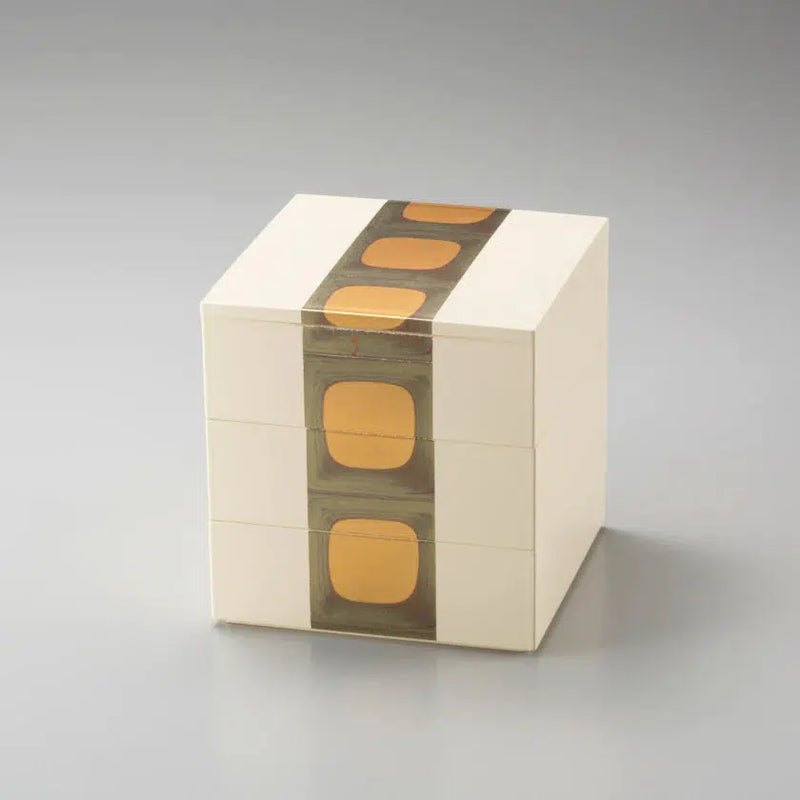 [午餐盒]古董箔3部分（白色）|金澤金葉|哈庫奇
