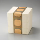 [LUNCH-BOX] ANTIQUE FOIL 3-PART (WHITE) | KANAZAWA GOLD LEAF | HAKUICHI