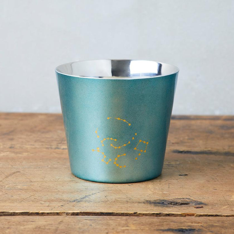 [CUP] KAGA SHIKISAI WATER BLUE | KANAZAWA GOLD LEAF | HAKUICHI