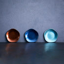 [PLATE] KAGA SHIKISAI FLOWER DEEP BLUE | KANAZAWA GOLD LEAF | HAKUICHI