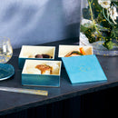 [LUNCH-BOX] KAGA SHIKISAI WATER BLUE | KANAZAWA GOLD LEAF | HAKUICHI