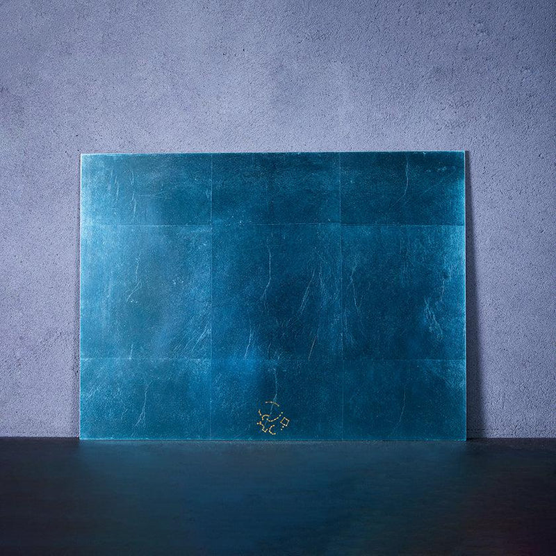 [TABLE MAT] KAGA SHIKISAI WATER BLUE | KANAZAWA GOLD LEAF | HAKUICHI
