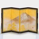 [FOLDING SCREEN (ROOM DIVIDER)] MT.FUJI 4-FOLD FOLDING SCREEN | KANAZAWA GOLD LEAF | HAKUICHI