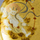[ORNAMENTAL PLATE] FUJIN RAIJIN (WIND GOD AND THUNDER GOD) | KANAZAWA GOLD LEAF | HAKUICHI