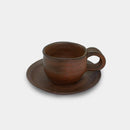 [MUG (CUP)] COFFEE CUP & SAUCER SET | BIZEN WARES| NAOTO TSUNEKI