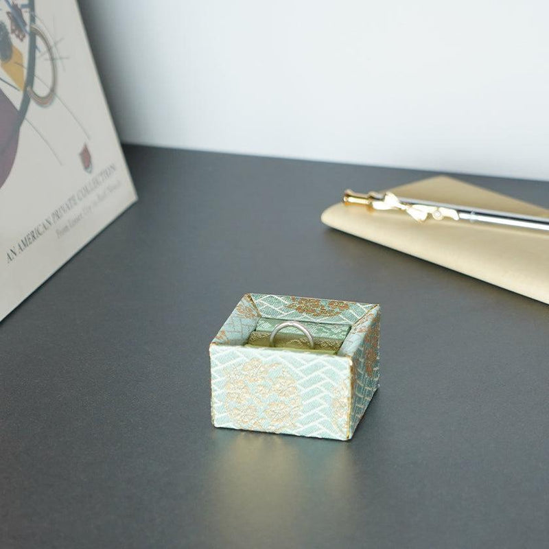 [珠寶盒] Ajiro Ring Case（綠色）|江戶藝術娃娃