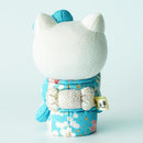 [BECKONING (LUCKY) CAT] HELLO KITTY (BLUE) | EDO ART DOLLS | KAKINUMA DOLLS