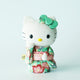 [招手（幸運）貓] Hello Kitty（綠色）|江戶藝術娃娃| kakinuma娃娃