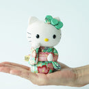 [BECKONING (LUCKY) CAT] HELLO KITTY (GREEN) | EDO ART DOLLS | KAKINUMA DOLLS