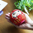 [DARUMA (DOLL)] EDO DARUMA CHIRIMEN RED (S) | EDO ART DOLLS | KAKINUMA DOLLS