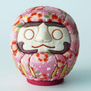 [DARUMA (DOLL)] EDO DARUMA CHIRIMEN PINK (S) | EDO ART DOLLS | KAKINUMA DOLLS