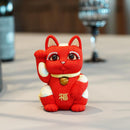 [BECKONING (LUCKY) CAT] MANEKI NEKO FENG SHUI DX RED (M) | EDO ART DOLLS | KAKINUMA DOLLS