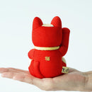 [BECKONING (LUCKY) CAT] MANEKI NEKO FENG SHUI DX RED (M) | EDO ART DOLLS | KAKINUMA DOLLS