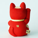 [BECKONING (LUCKY) CAT] MANEKI NEKO FENG SHUI DX RED (M) | EDO ART DOLLS | KAKINUMA DOLLS