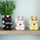 [BECKONING (LUCKY) CAT] MANEKI NEKO FENG SHUI DX YELLOW (M) | EDO ART DOLLS | KAKINUMA DOLLS